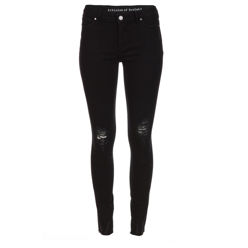 Articles of society black straight ankle size 31